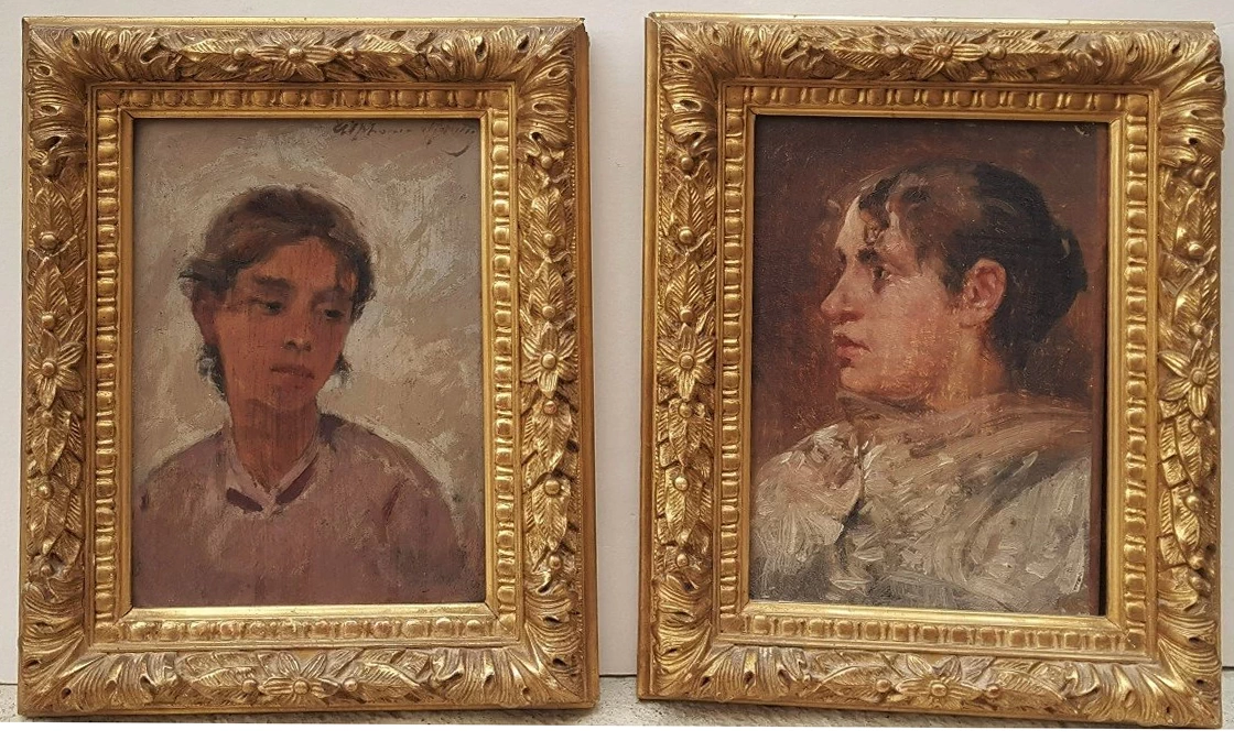  34-Alphonse Moutte-Ritratti di giovane donna 